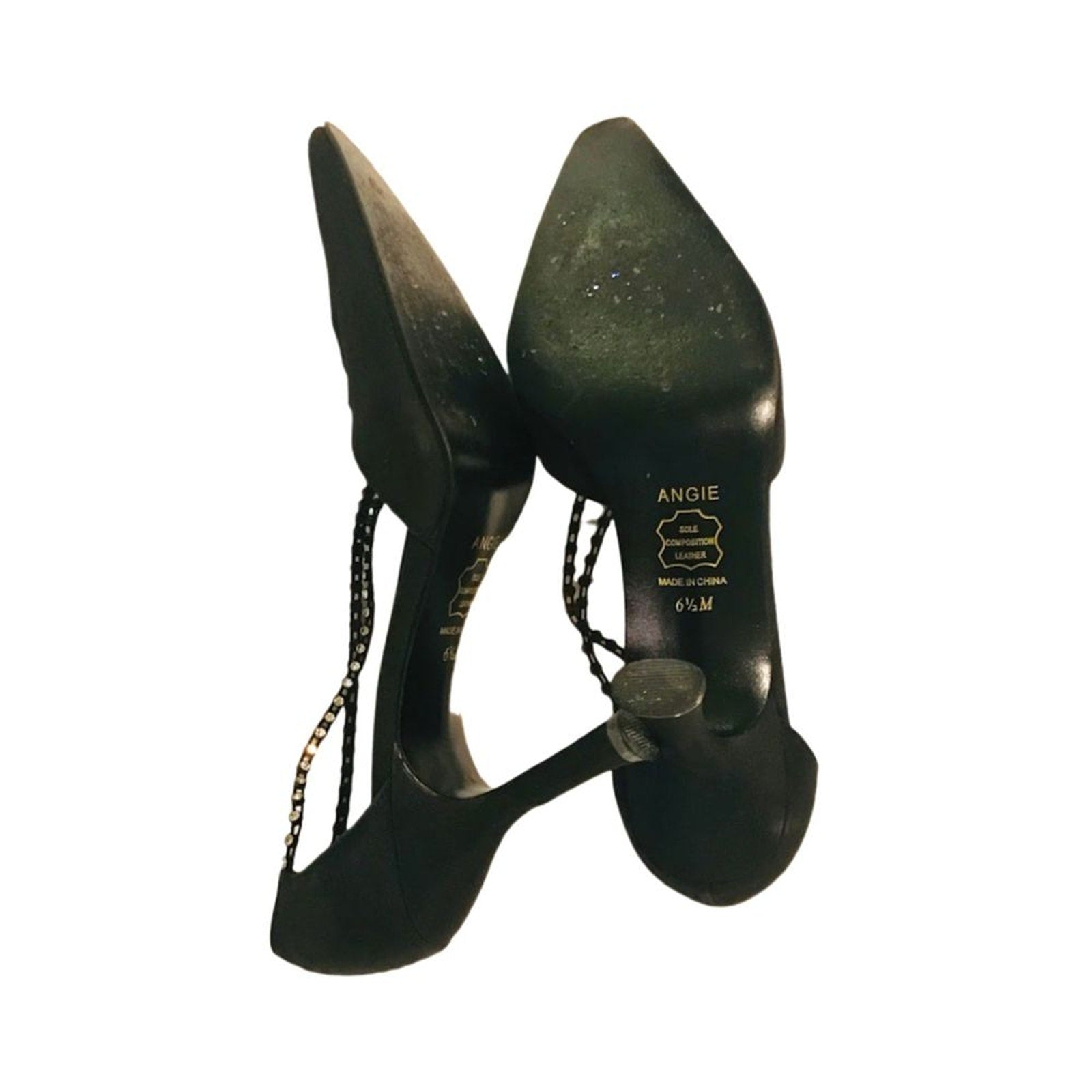 Metaphor Angie Women's High Heels Pumps Shoes Elegant Black 6.5 M