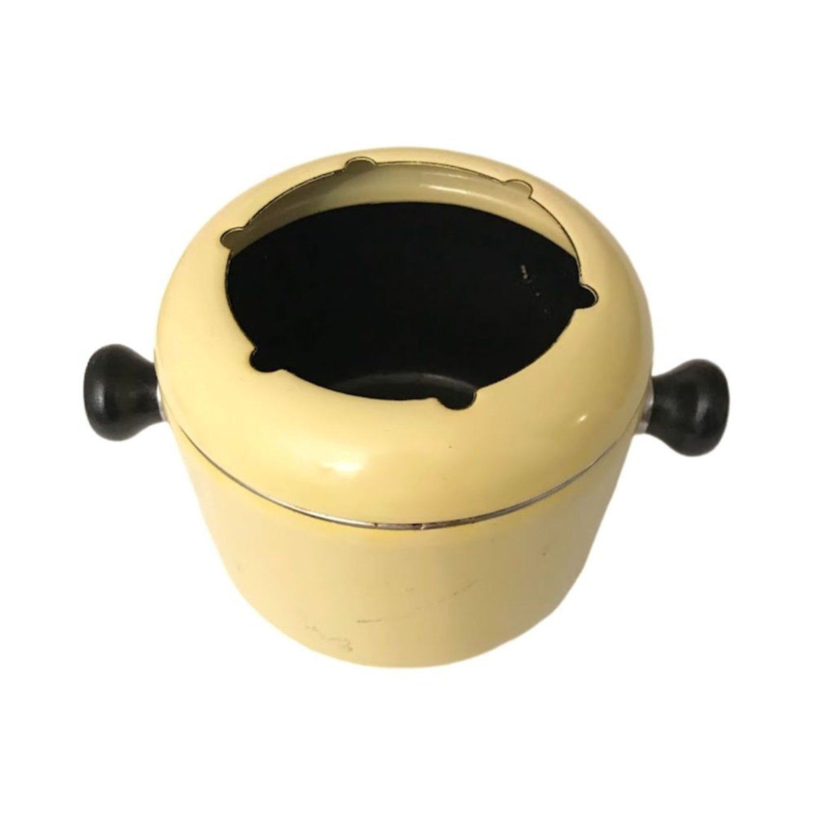 Vintage Midcentury Modern Yellow Enamel Fondue Pot Fondue Pot