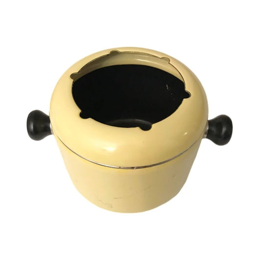 Vintage Midcentury Modern Yellow Enamel Fondue Pot Fondue Pot