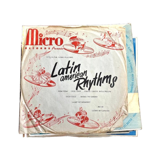 Latin American Rhythms No 40 Canada Micro Records 10" Vinyl Lp Record