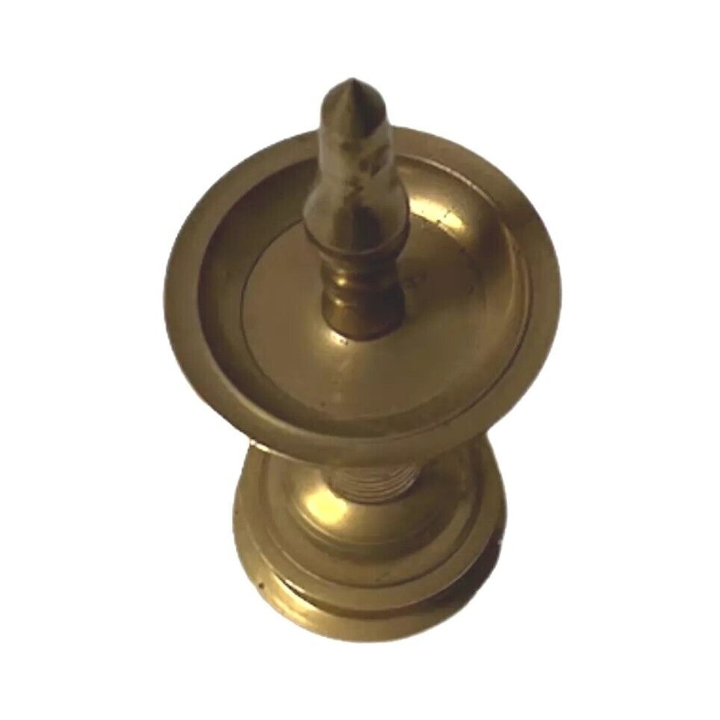 Antique Brass Oil Lamp Diya Asian Home Temple Religious Decoration India