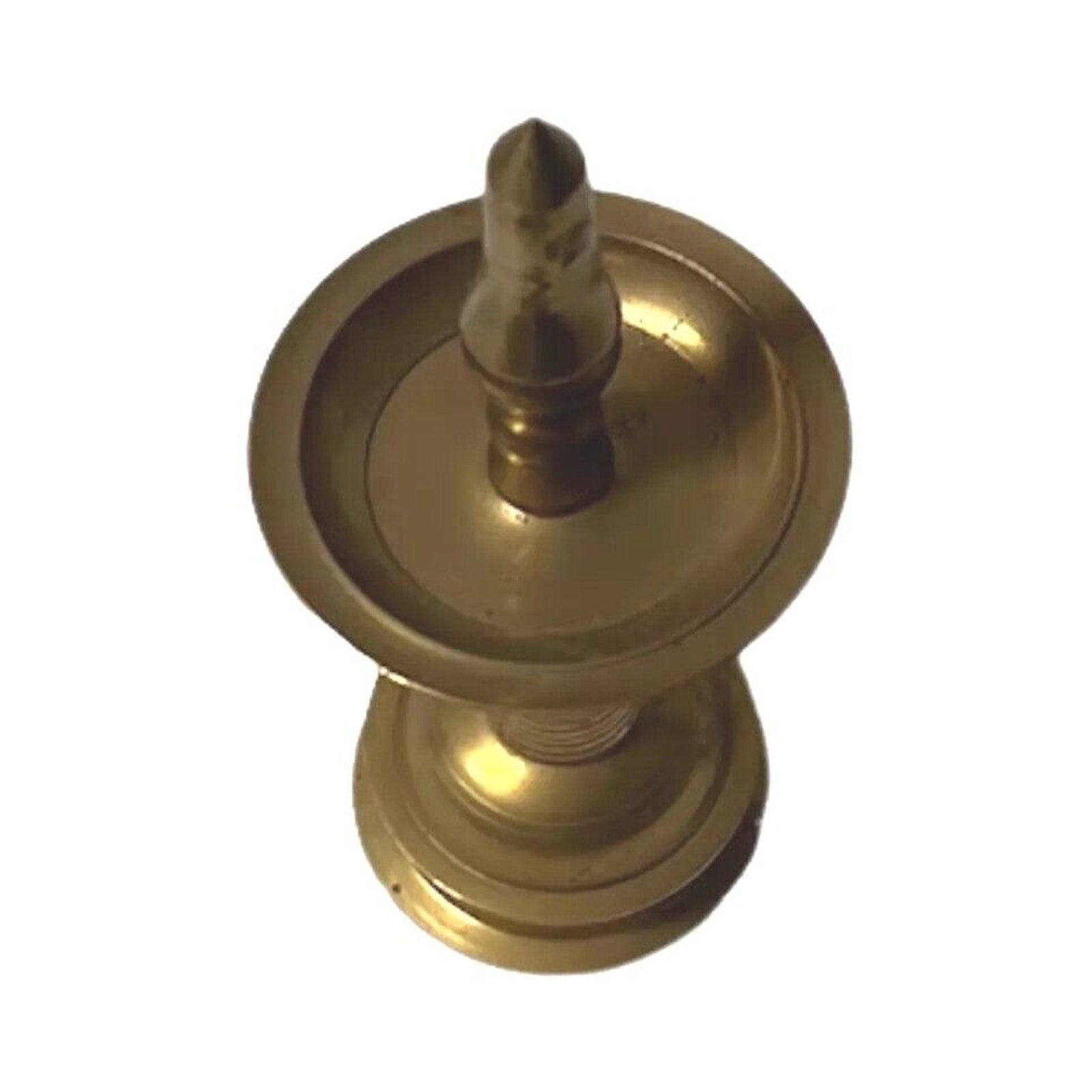 Antique Brass Oil Lamp Diya Asian Home Temple Religious Decoration India