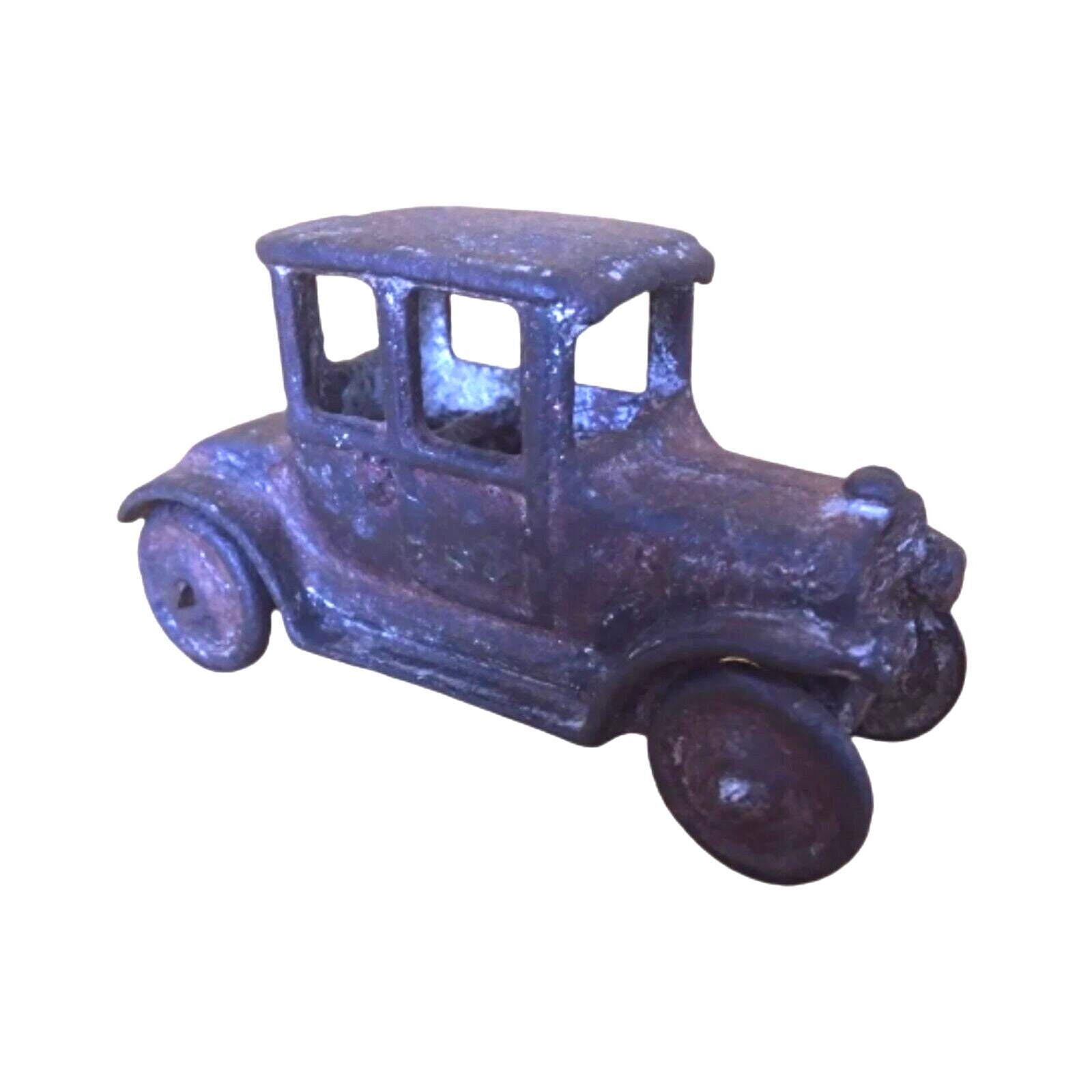 Antique Cast Iron Toy Car - Original Patina, Victorian Era