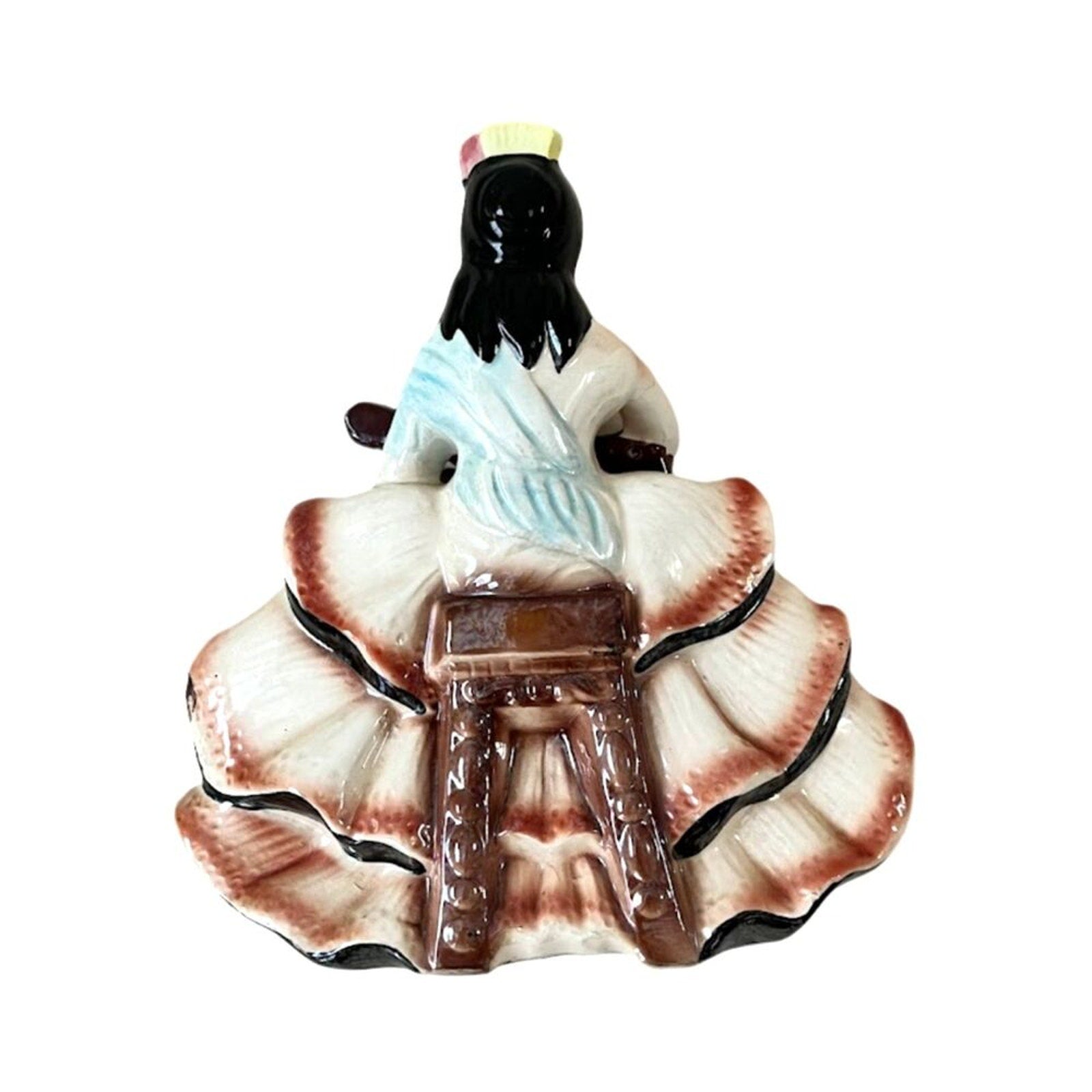 Vintage Figurine Statue Porcelain Flamenco Dancer Guitar Player Spanish Woman