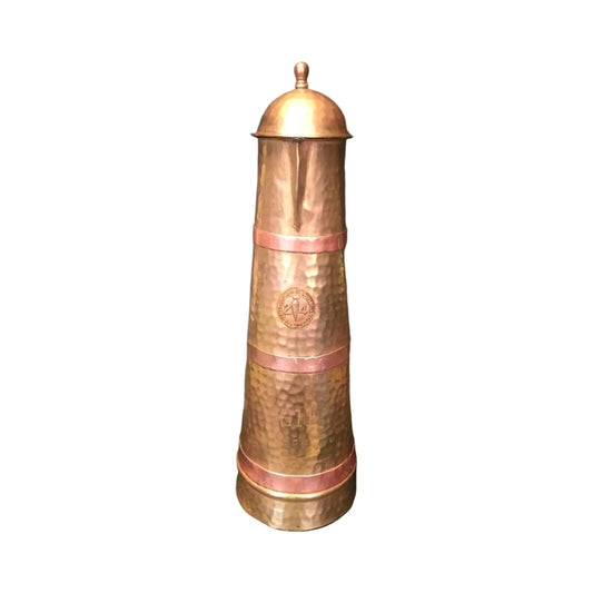 Antique Trophy 1911 Jewelers 24 Karat Club New York City Hammered Copper Brass