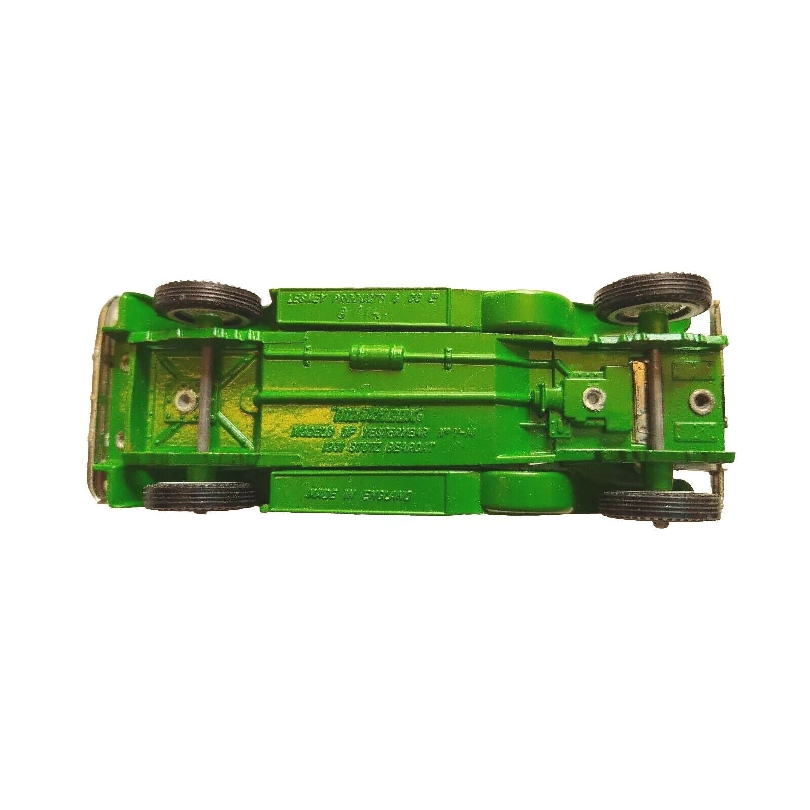 Matchbox Models Of Yesteryear Y-14 1931 Stutz Bearcat Diecast Car Green Beige