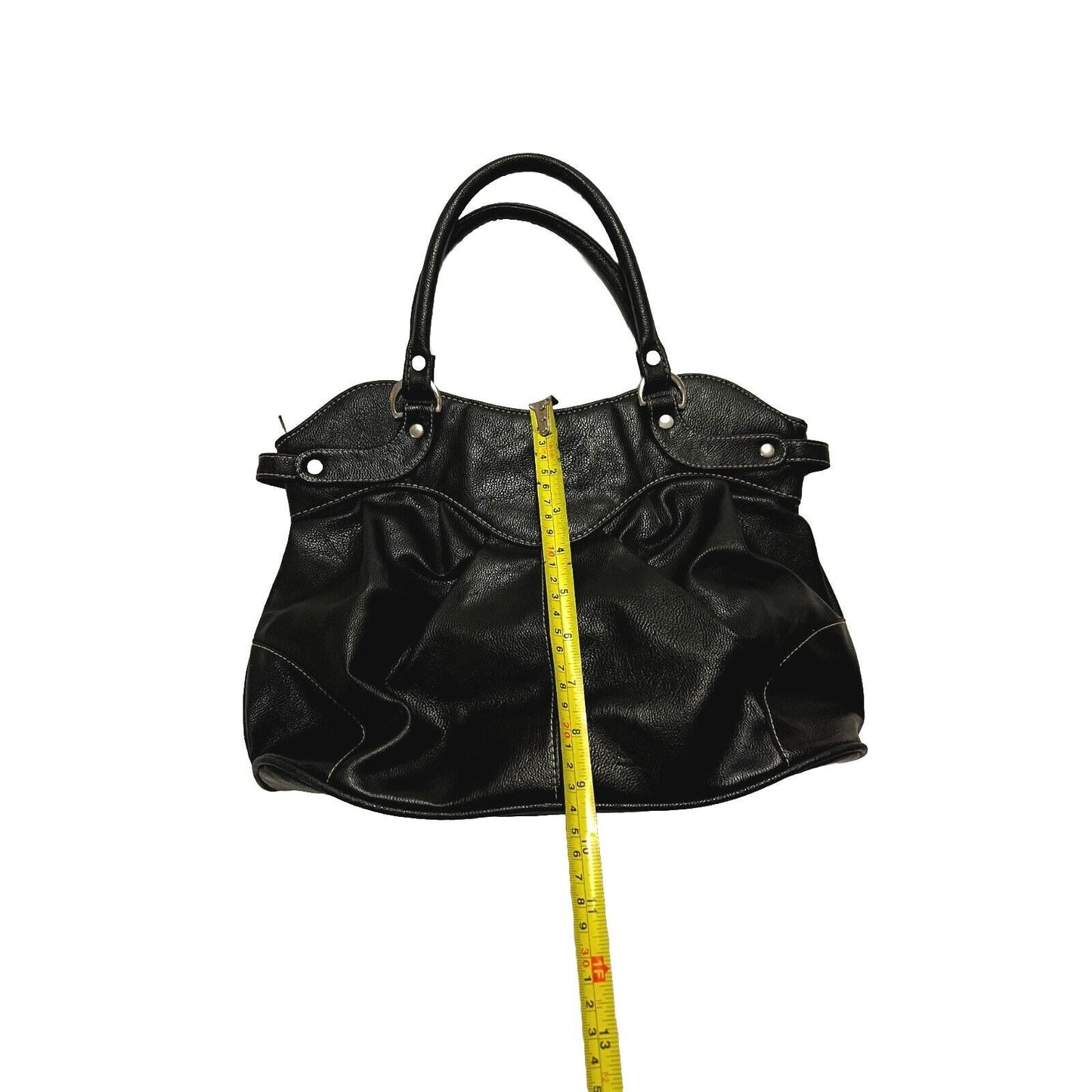 Genuine Leather Black Women's Clutch Handbag Purse Bag Handmade Custom Made