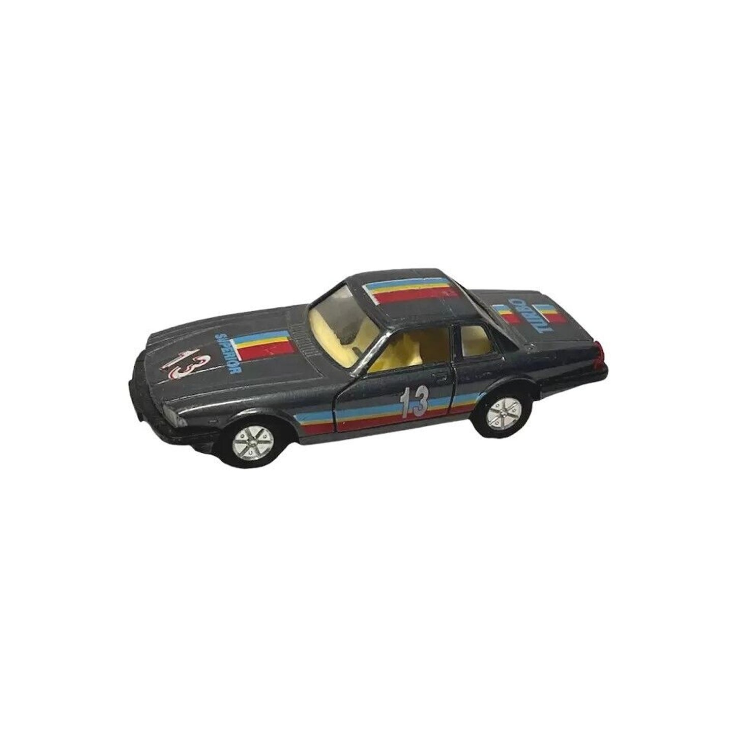 Vintage Metal Diecast Pullback Car #13 Turbo