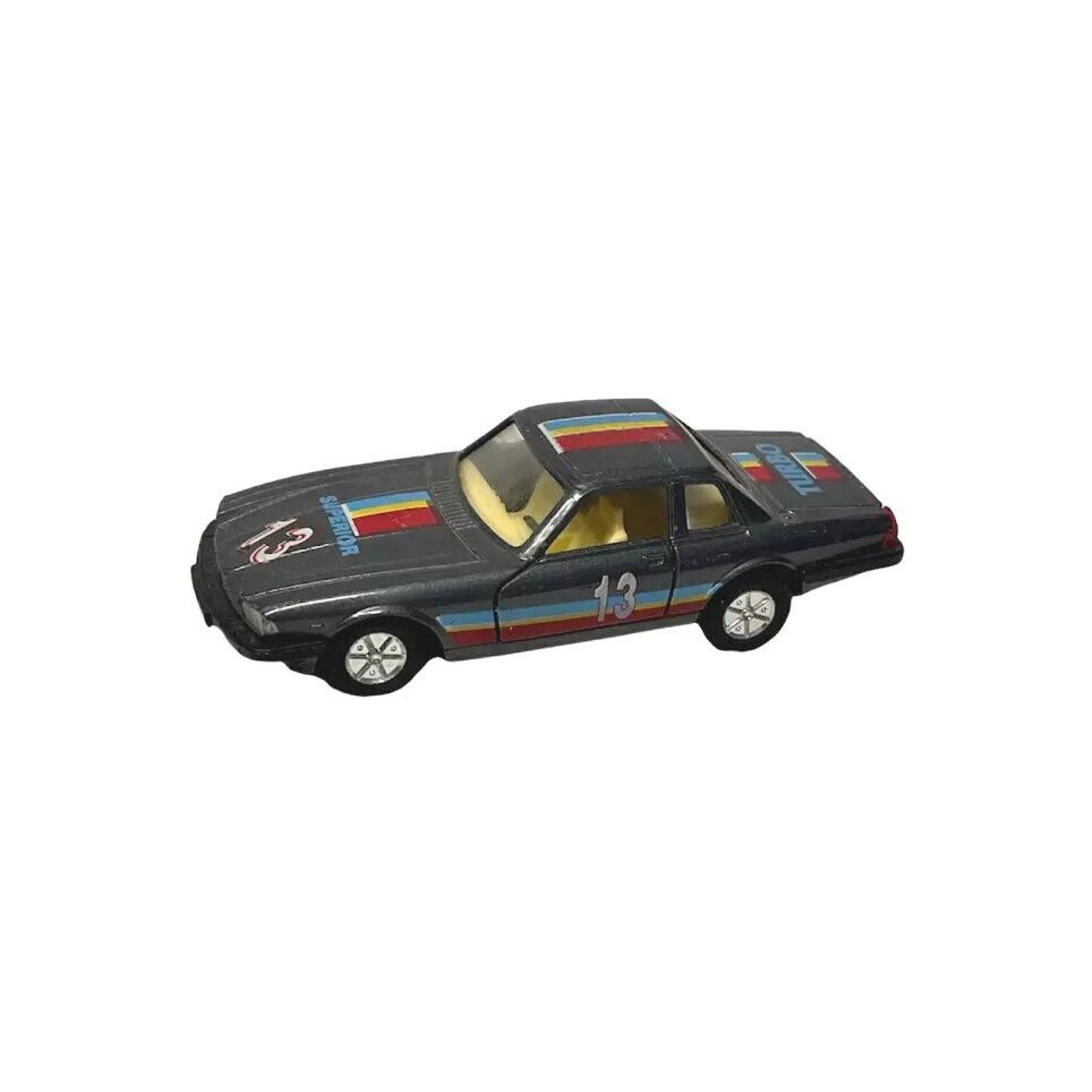 Vintage Metal Diecast Pullback Car #13 Turbo