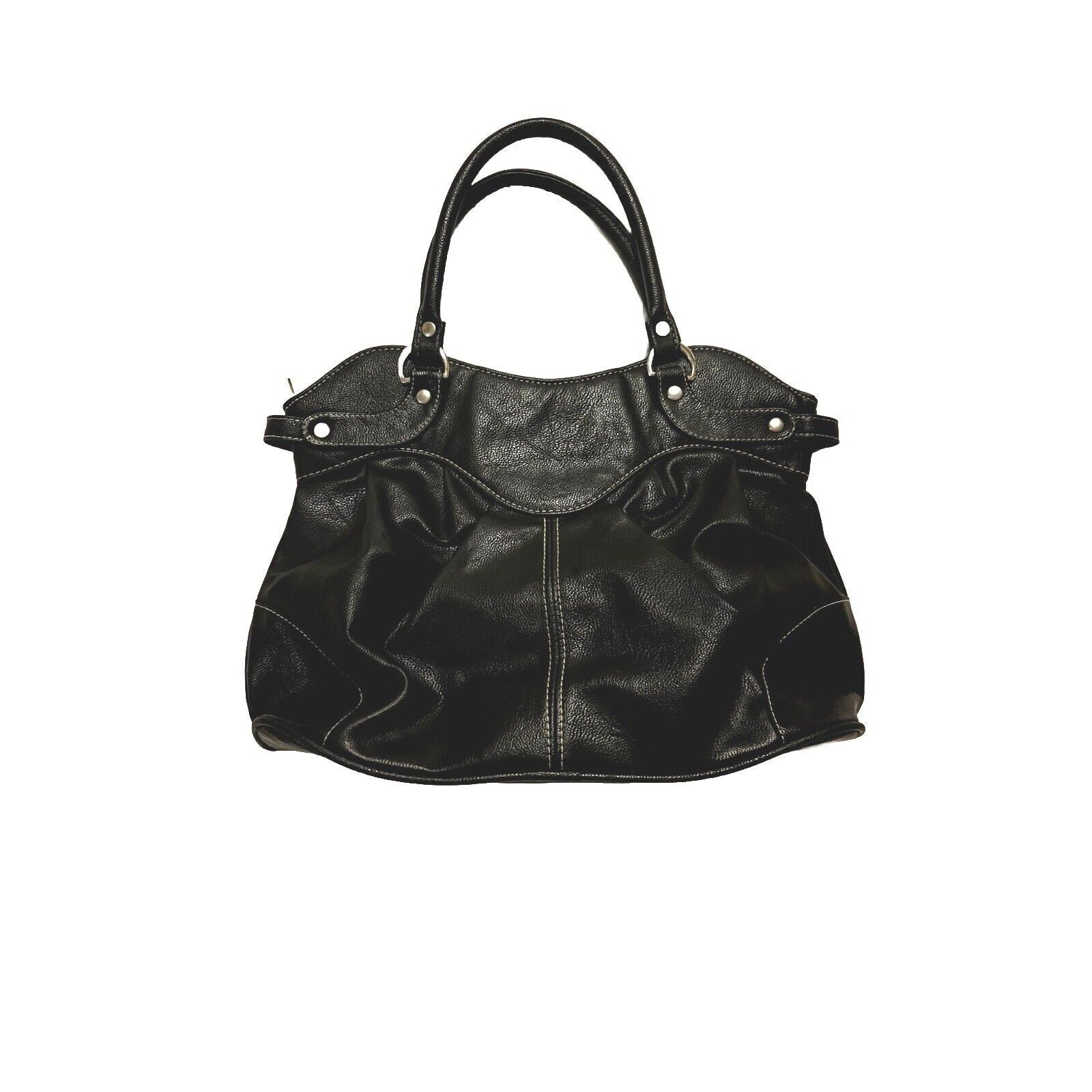 Genuine Leather Black Women's Clutch Handbag Purse Bag Handmade Custom Made