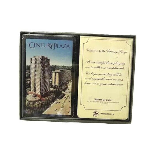 Vintage Century Plaza Playing Cards In Box