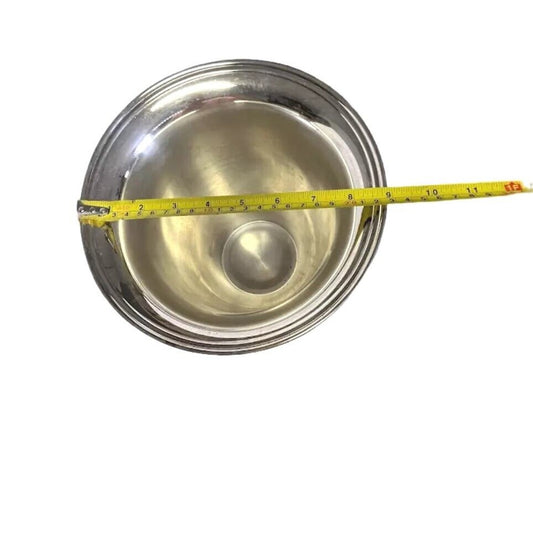 Vintage Sheffield USA Silver Plated Casserole Deep Round Dish 9" Tall