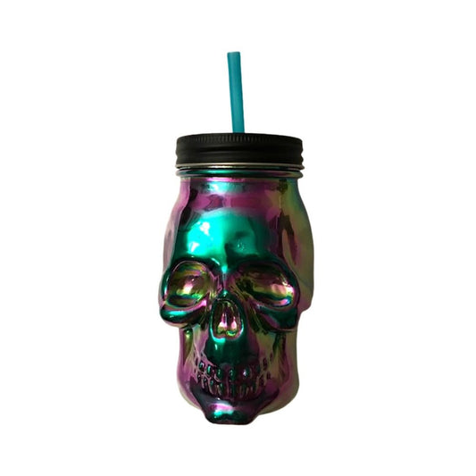 Nwt Skull Tumbler Bottle Straw Drinking Cup