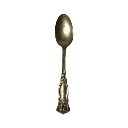 Antique Vintage Souvenir Small Spoon Teaspoon Baby Spoon Silver Plated
