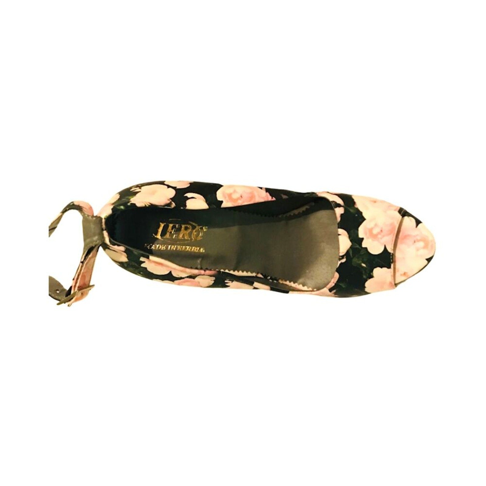 NWOT Herc Women`s High Heels Sandals Shoes Pink Black Genuine Leather 37 Eu