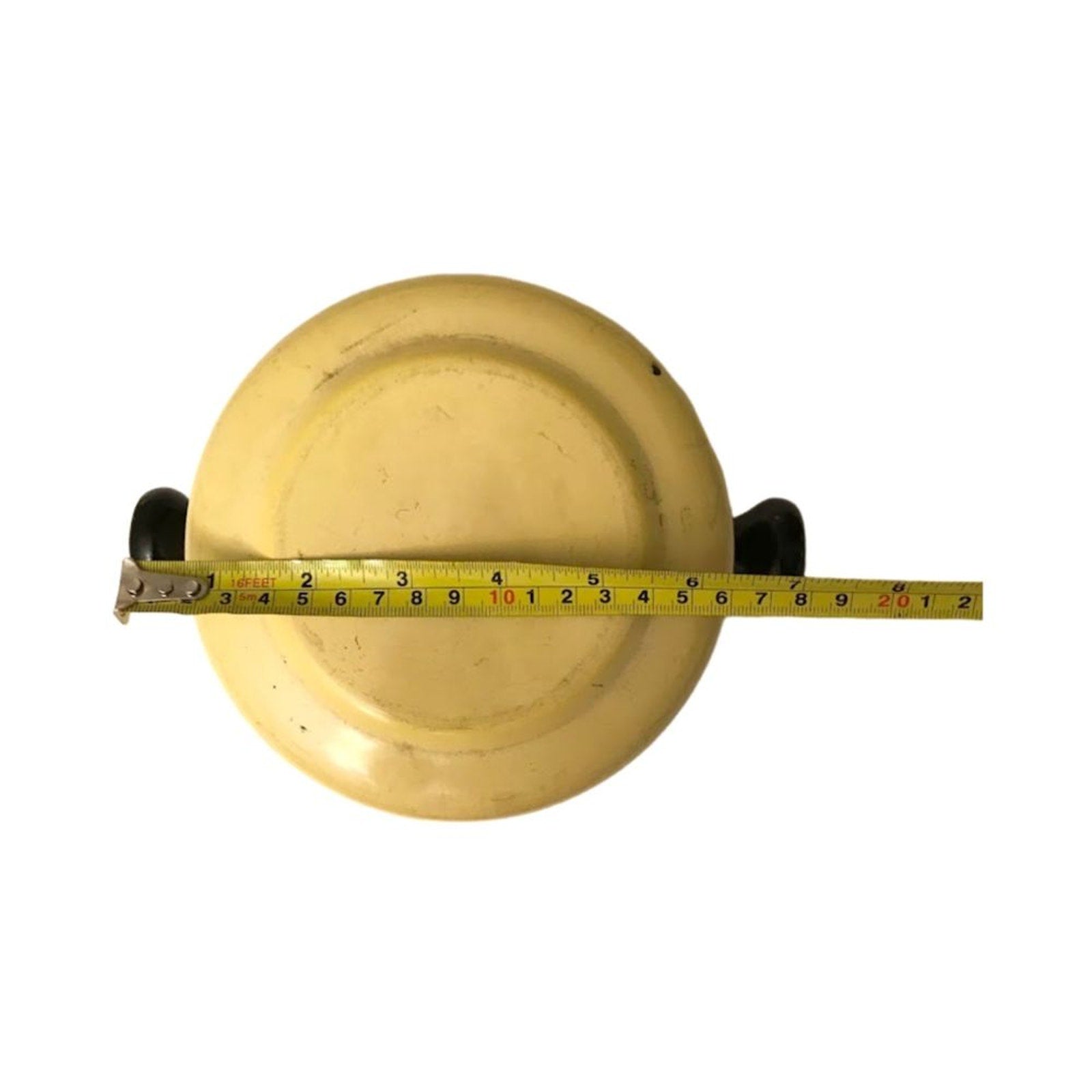 Vintage Midcentury Modern Yellow Enamel Fondue Pot Fondue Pot