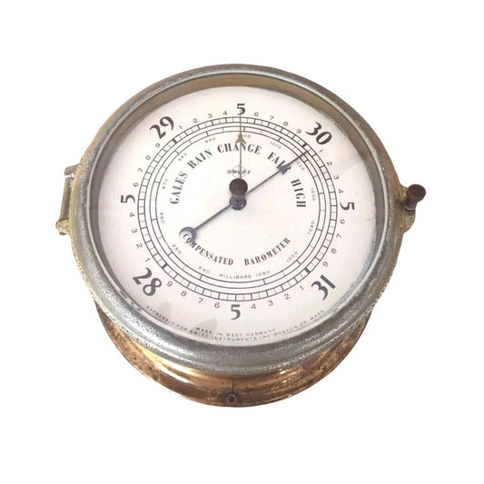 Vintage Ship Barometer - Boston for Swift, West Germany Maritime Nautical