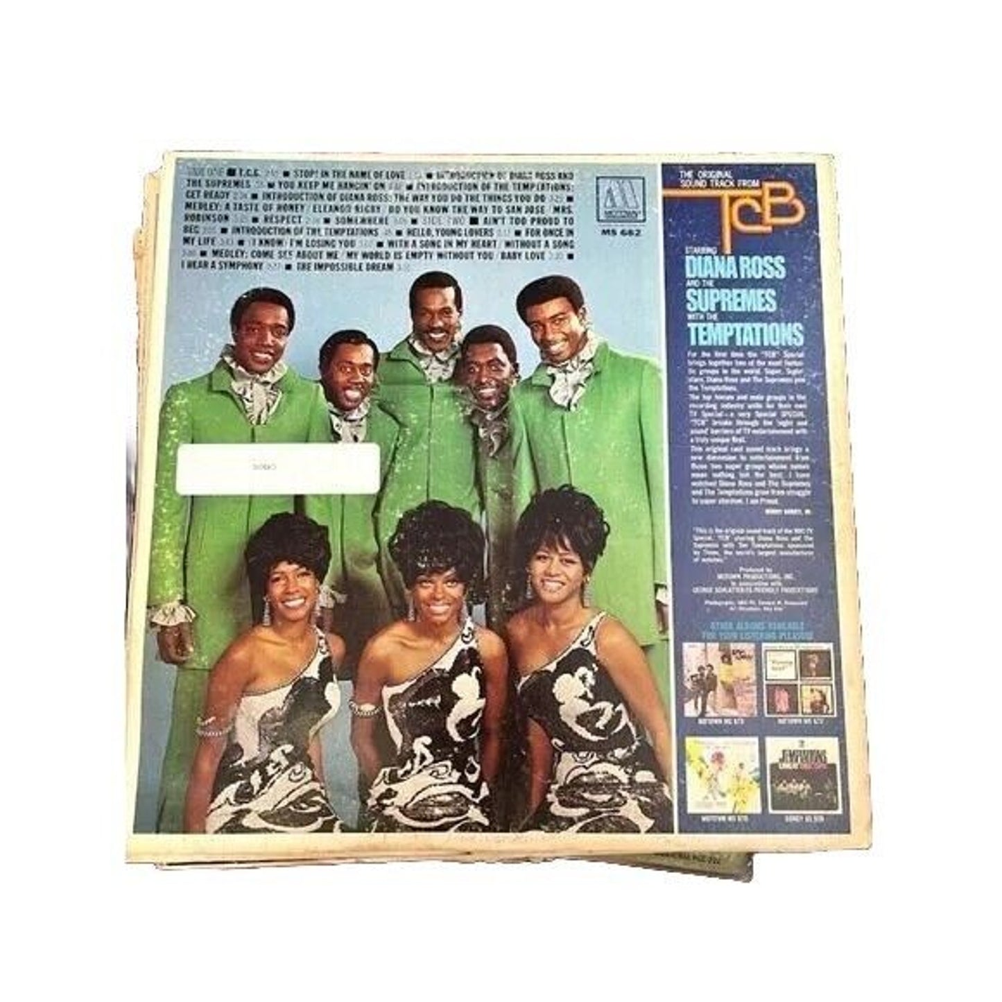 Diana Ross & The Supremes & Temptations – The Original Soundtrack From TCB LP VG