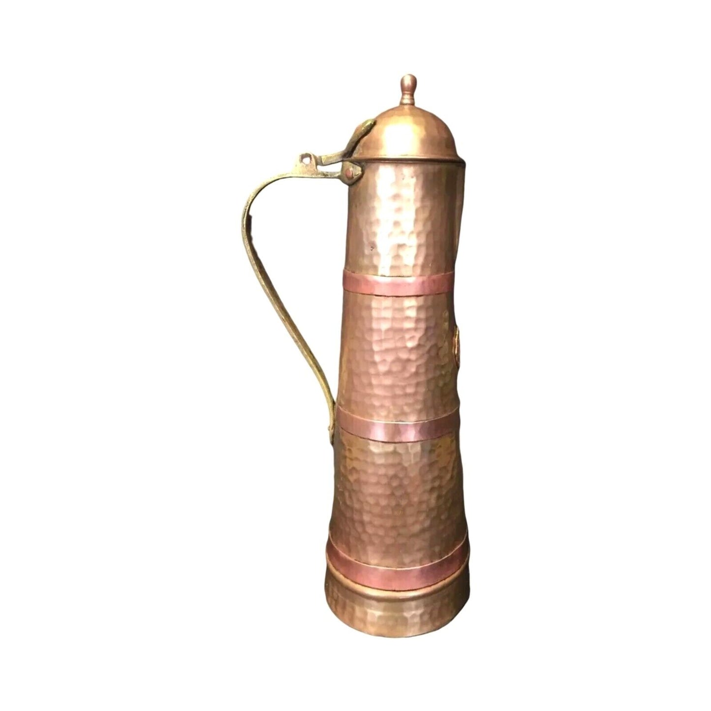 Antique Trophy 1911 Jewelers 24 Karat Club New York City Hammered Copper Brass