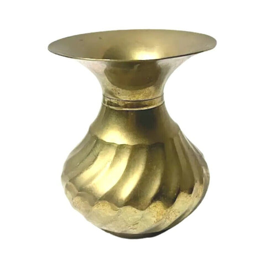 Handcrafted Flower Pot Vase Brass Christmas Housewarming Collectibles India