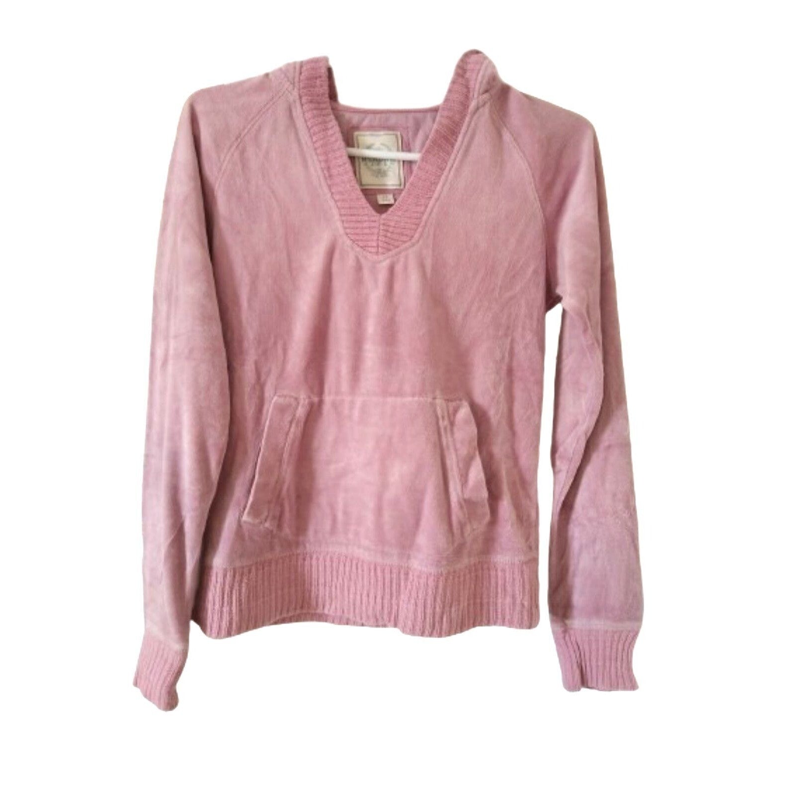 Merona light mauve hooded long sleeve women's Sweater XS with pocket