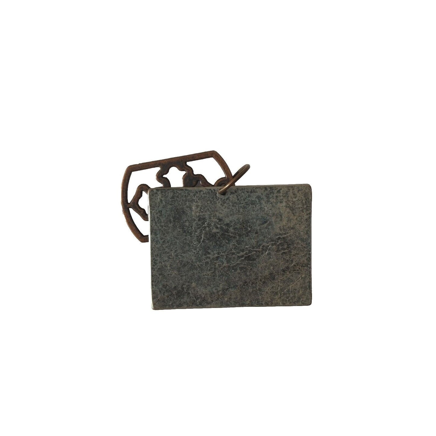 Vintage Women's Cross Religious Pendant Christian Copper Silver Tone