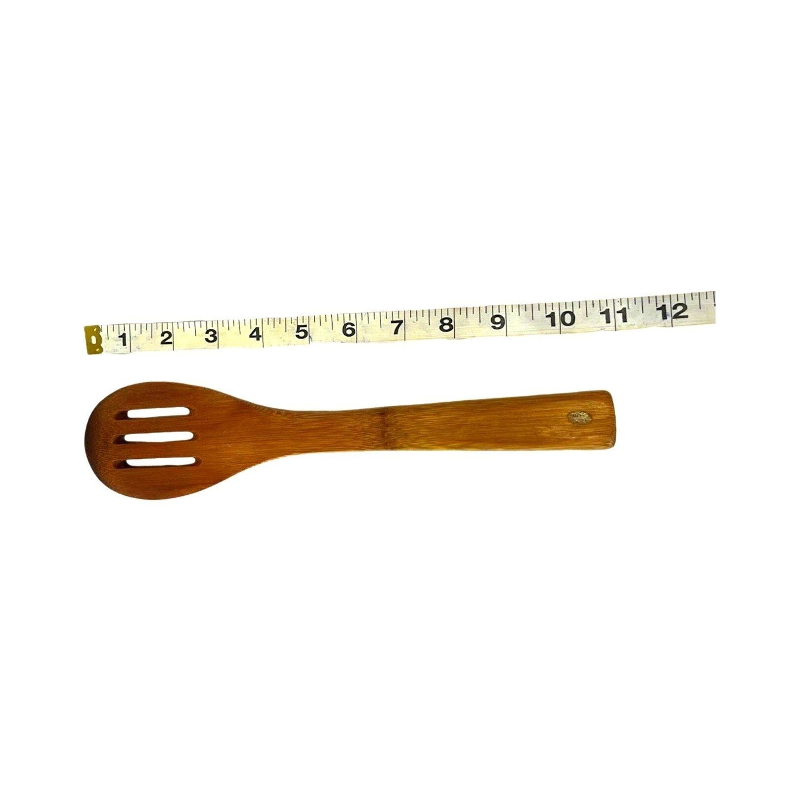 Frying Slotted Wooden Spoon Spatula Round Turner Wok Kitchen Utensil Cooking