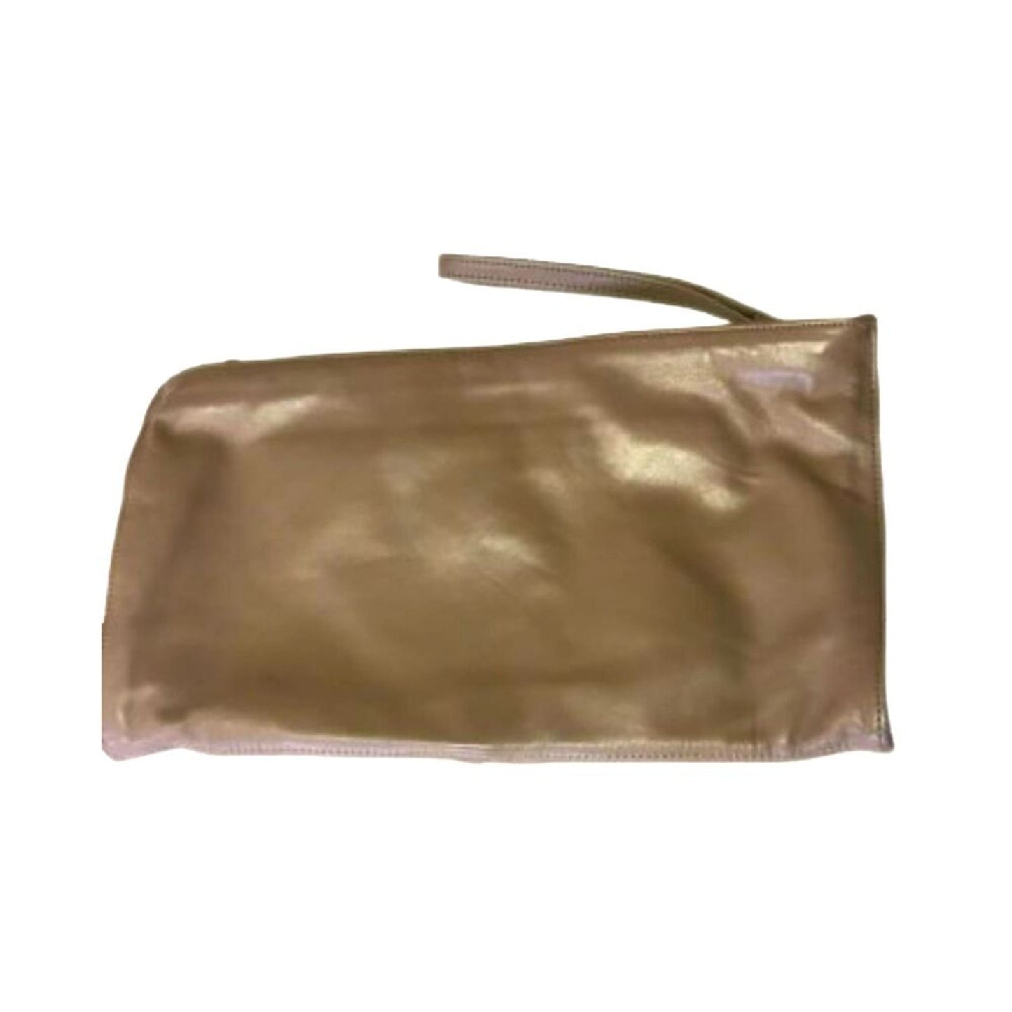 Vintage Tano Quilted Clutch Bag Purse Handbag Genuine Leather Brown Taupe