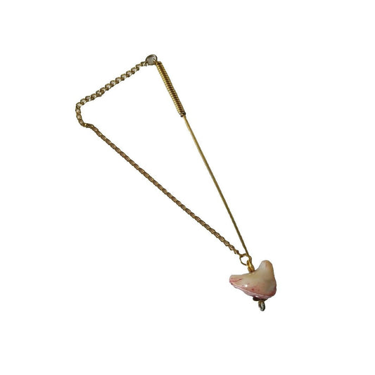 Antique Women's Hat Lapel Pin Pink Mother Of Pearl Gold Plated Estate Jewelry