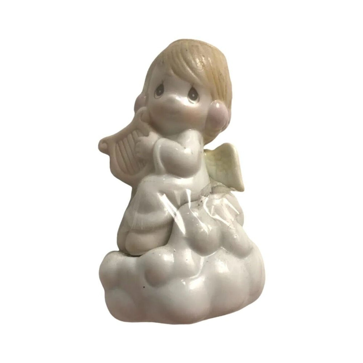 Salt & Pepper Precious Moments Shakers Angel Cloud Harp Halo Figurine