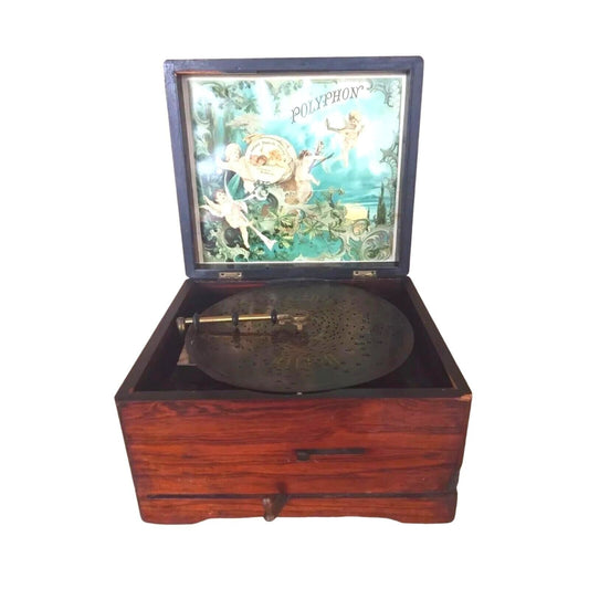 Exquisite 19th Century Antique Polyphon Music Box - Leipzig Waltz Edition
