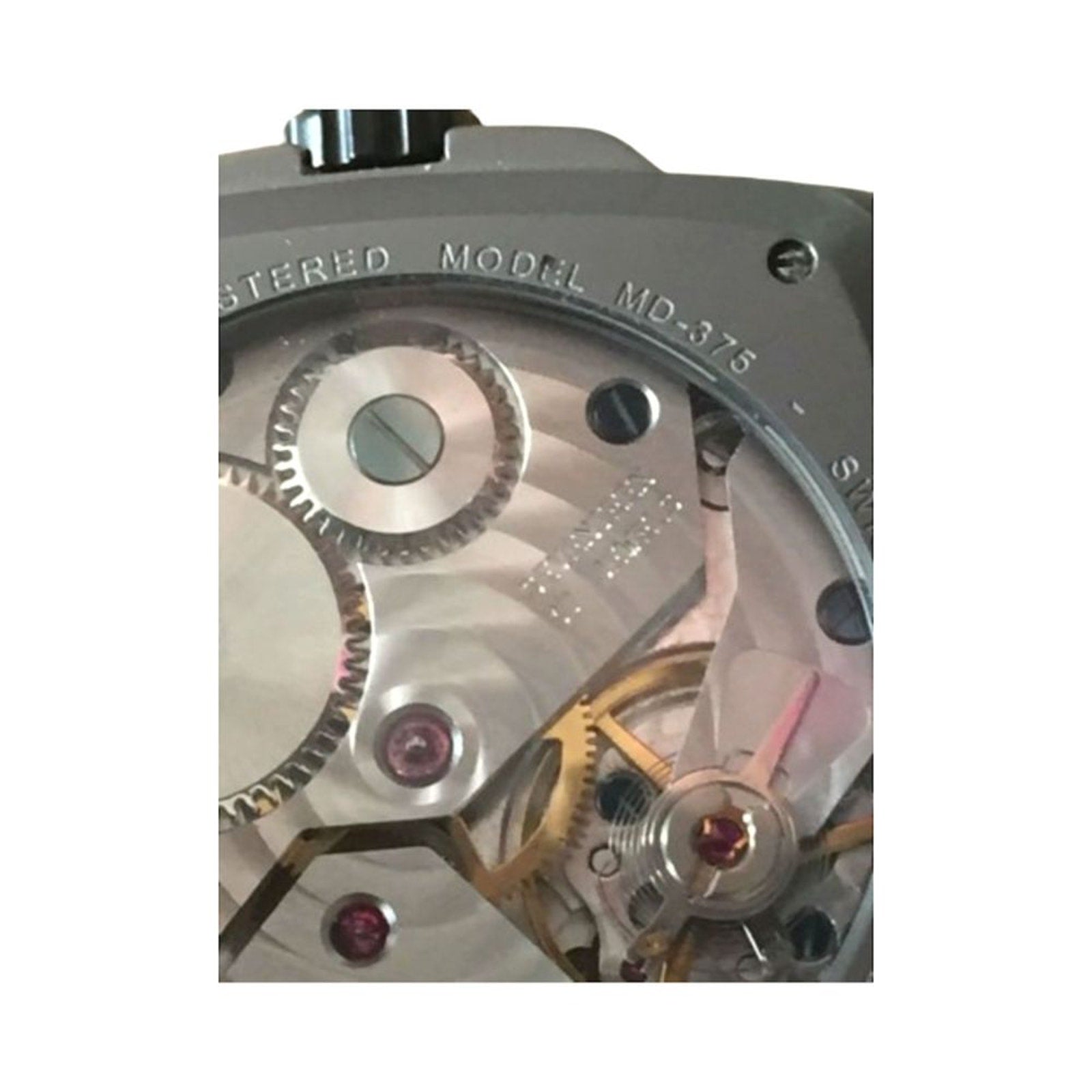 Momo Design Men`s Wrist Watch Double Skeleton Mechanical Titanium Italy