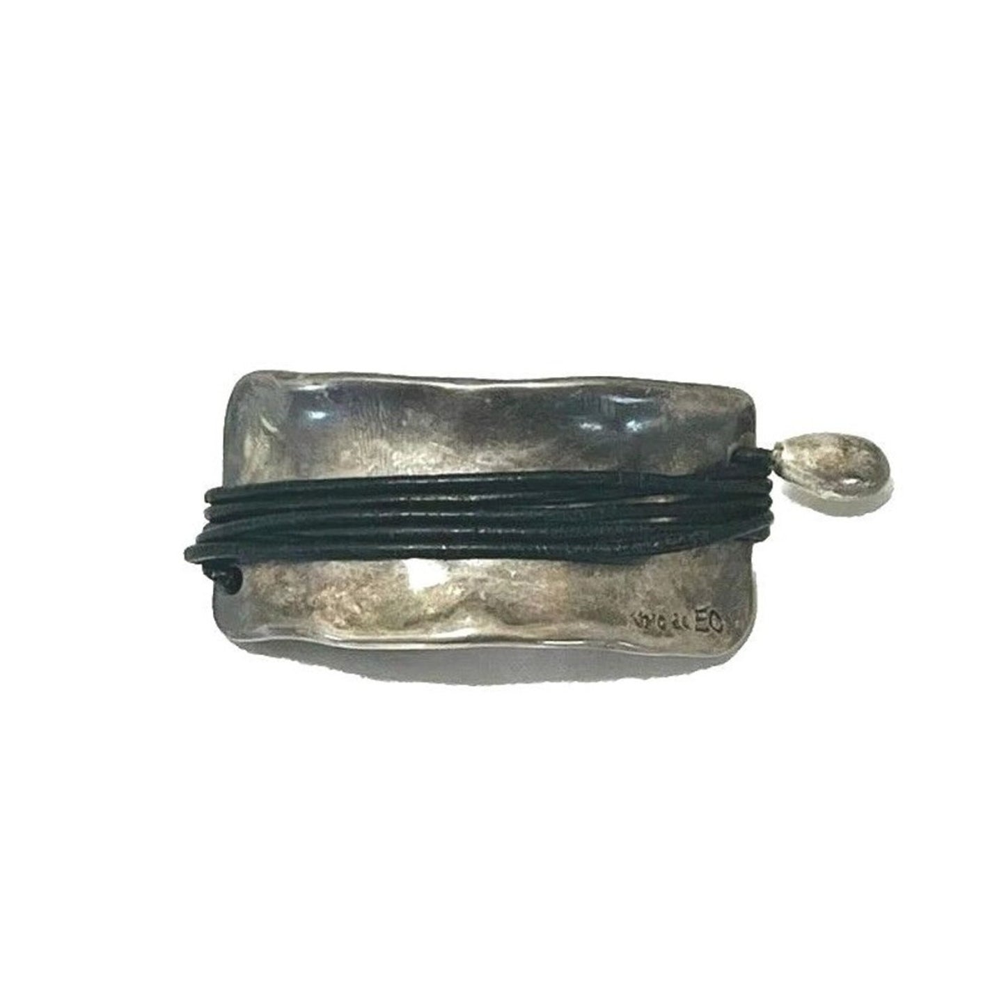Uno De 50 Bracelet Wide Silver Brown Leather Unisex Man's Women's Spain Designer