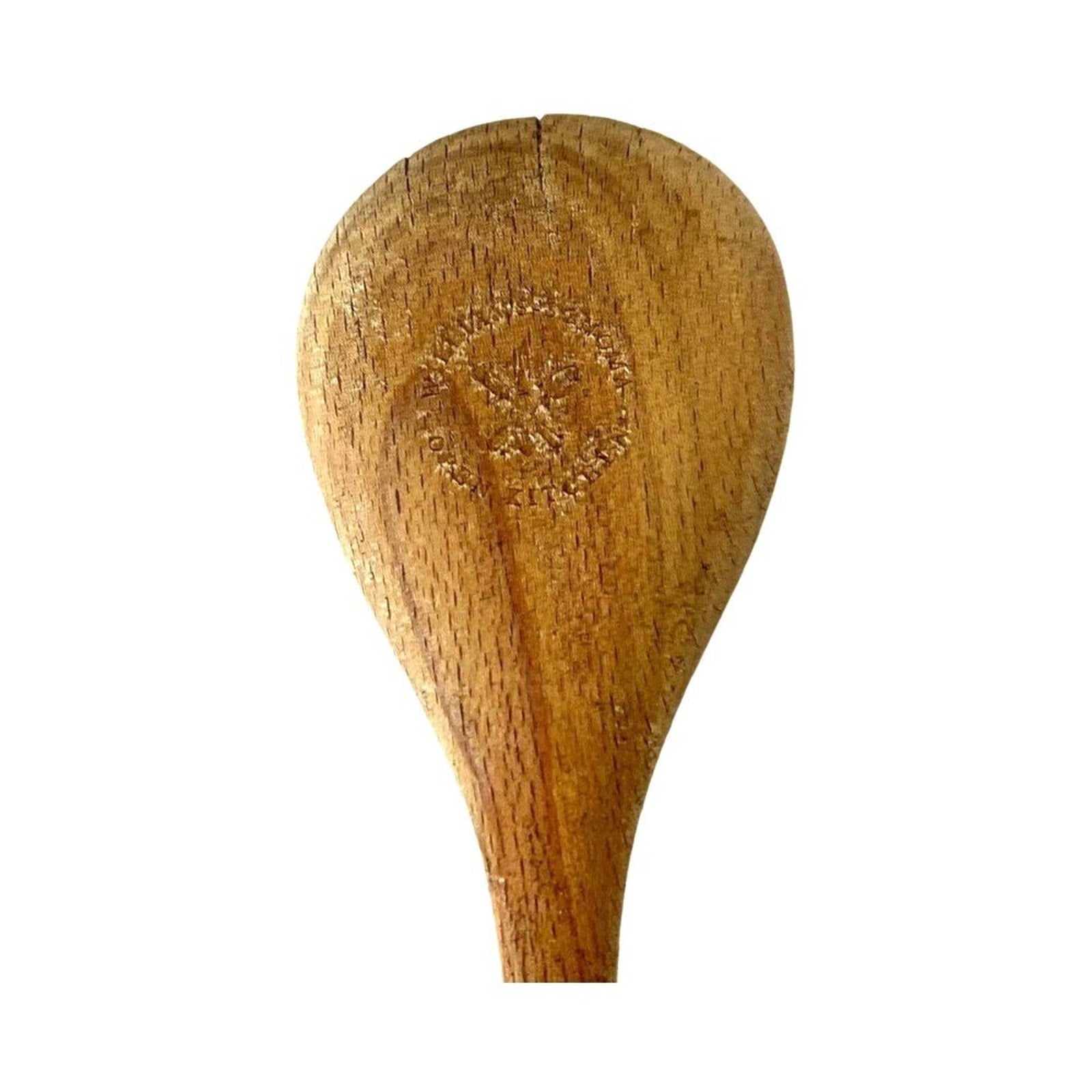 Williams Sonoma Open Kitchen Round Wooden Spoon Wide Sauté Fry Wok Utensil