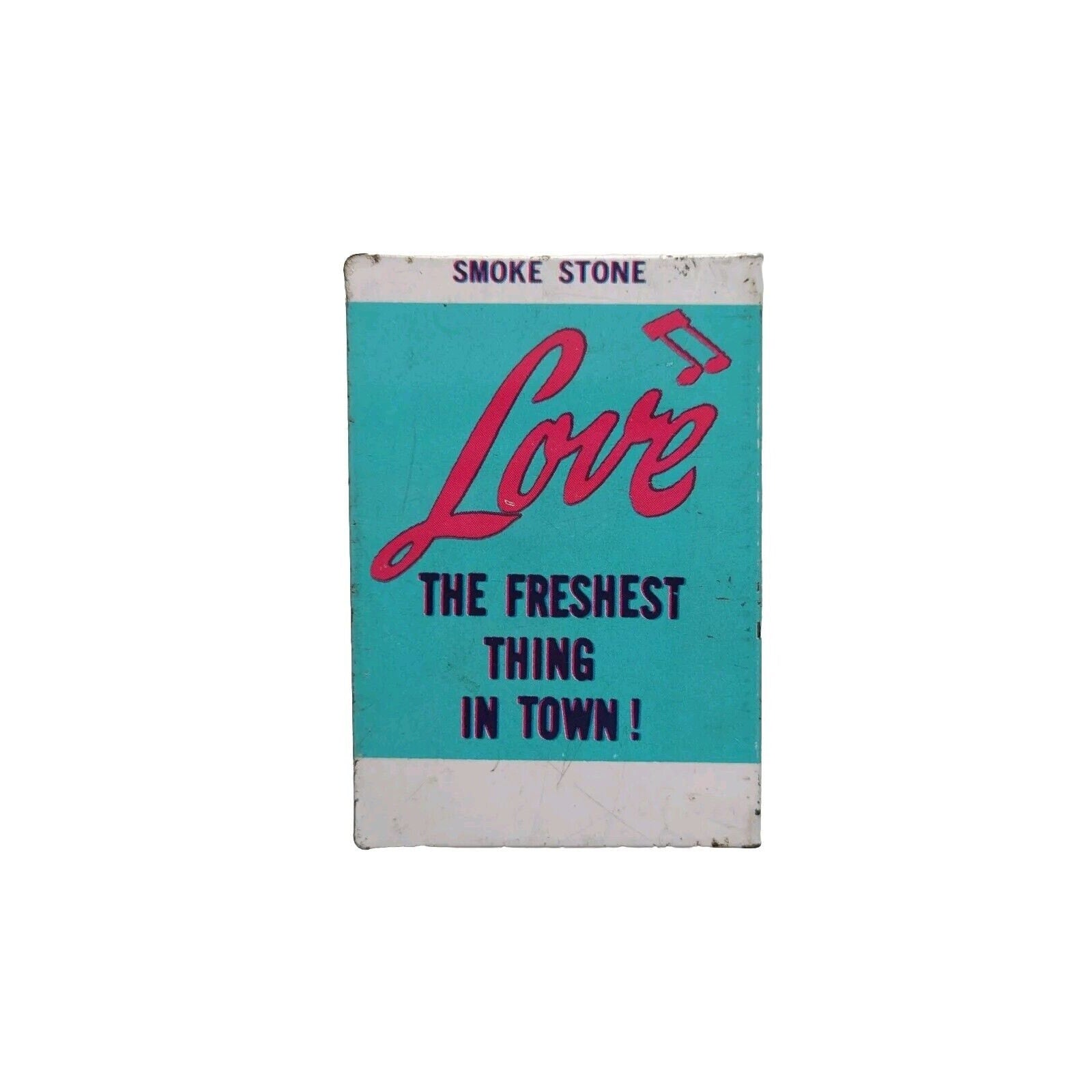 Vintage Love Matchbox Book Match Holder Blue Tin Mini Tray Little Girl
