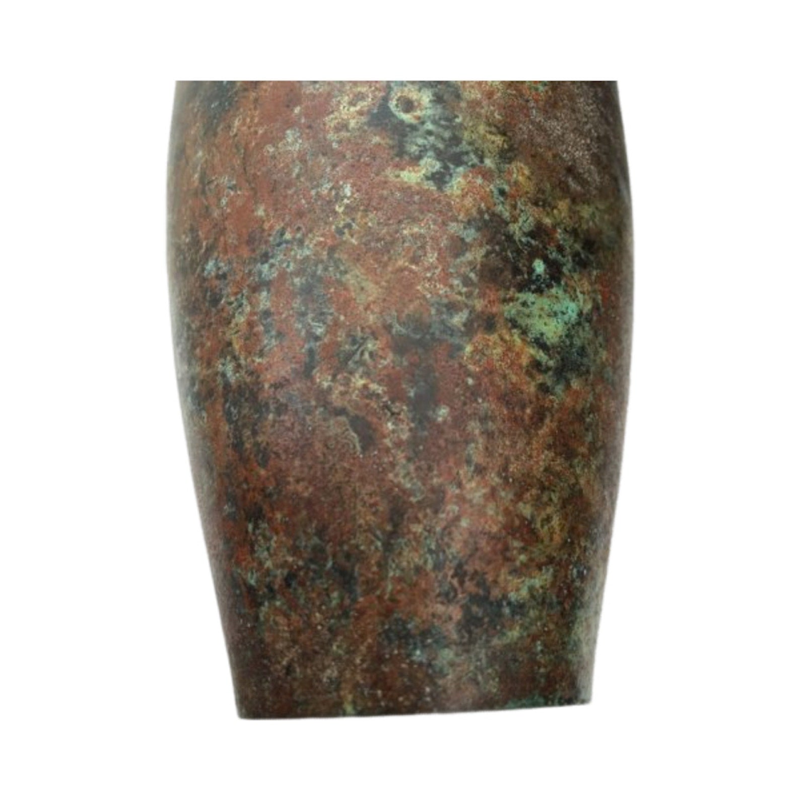 Antique Ancient Byzantine Urn Vase Solid Bronze With Handles East Roman