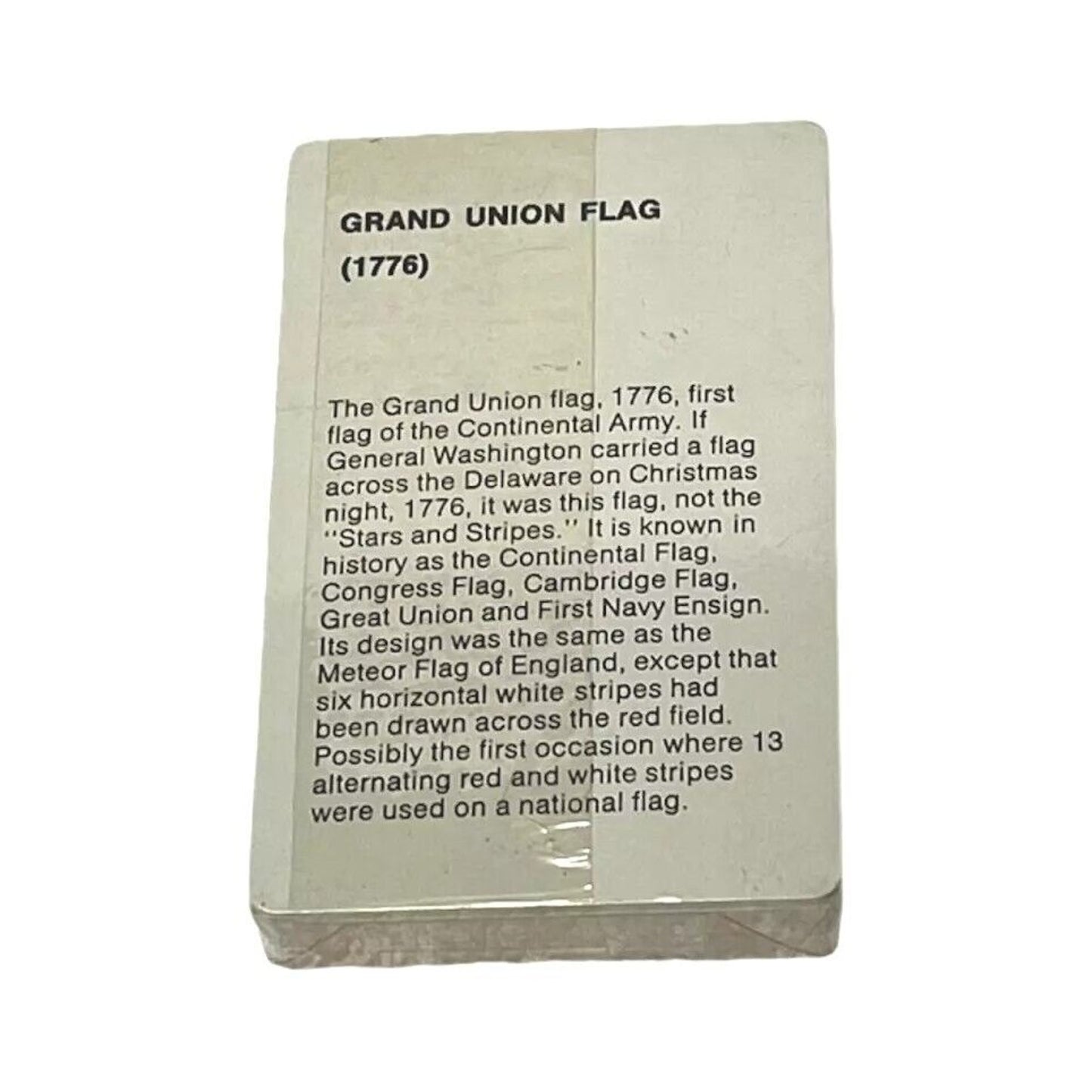 Vintage Playing Card Deck - Grand Union Flag 1776 Deck Red Blue White