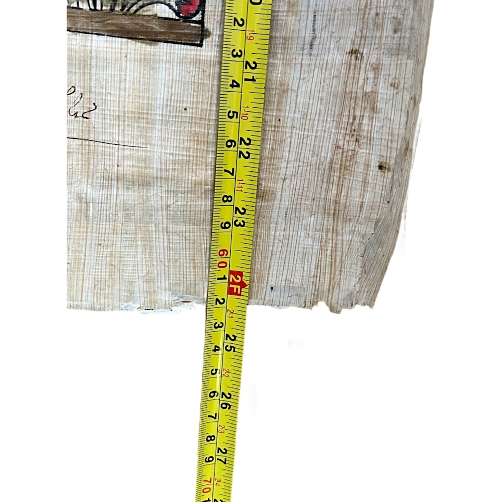 Genuine Egyptian Papyrus Paper Hand Painted Painting Signed 24"X17"