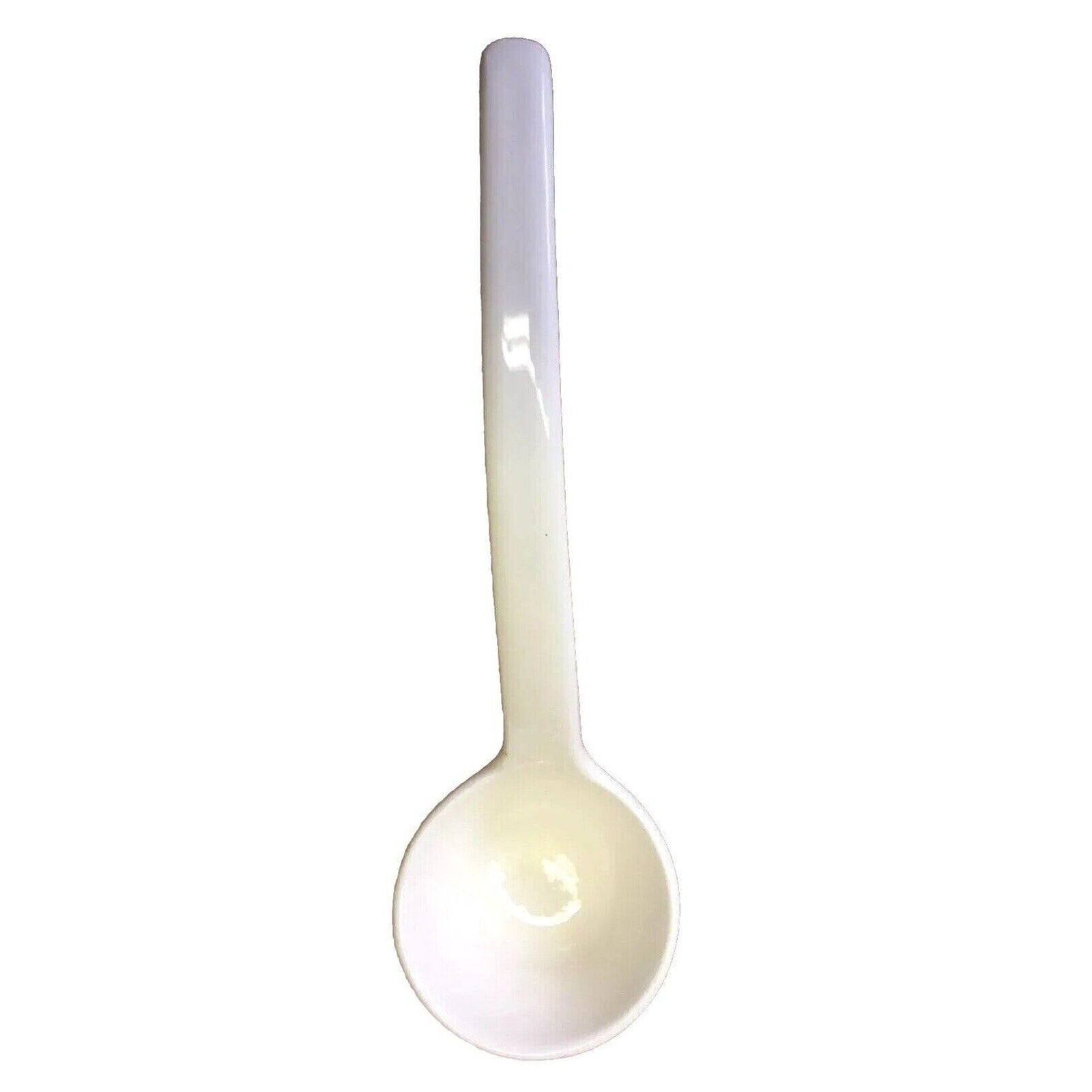 Antique Majolica White Glazed Porcelain Italy Soup Bowl With Spoon