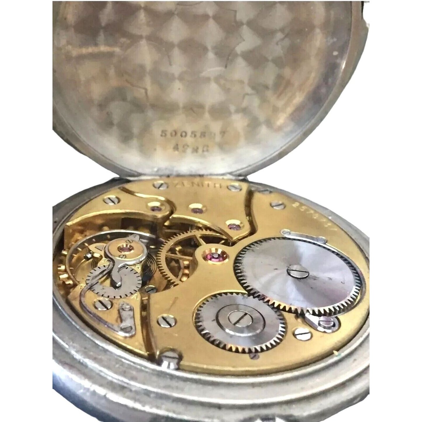 Pocket Watch Antique Zenith Grand Prix Paris 1900 Double Hunter Double Eagle