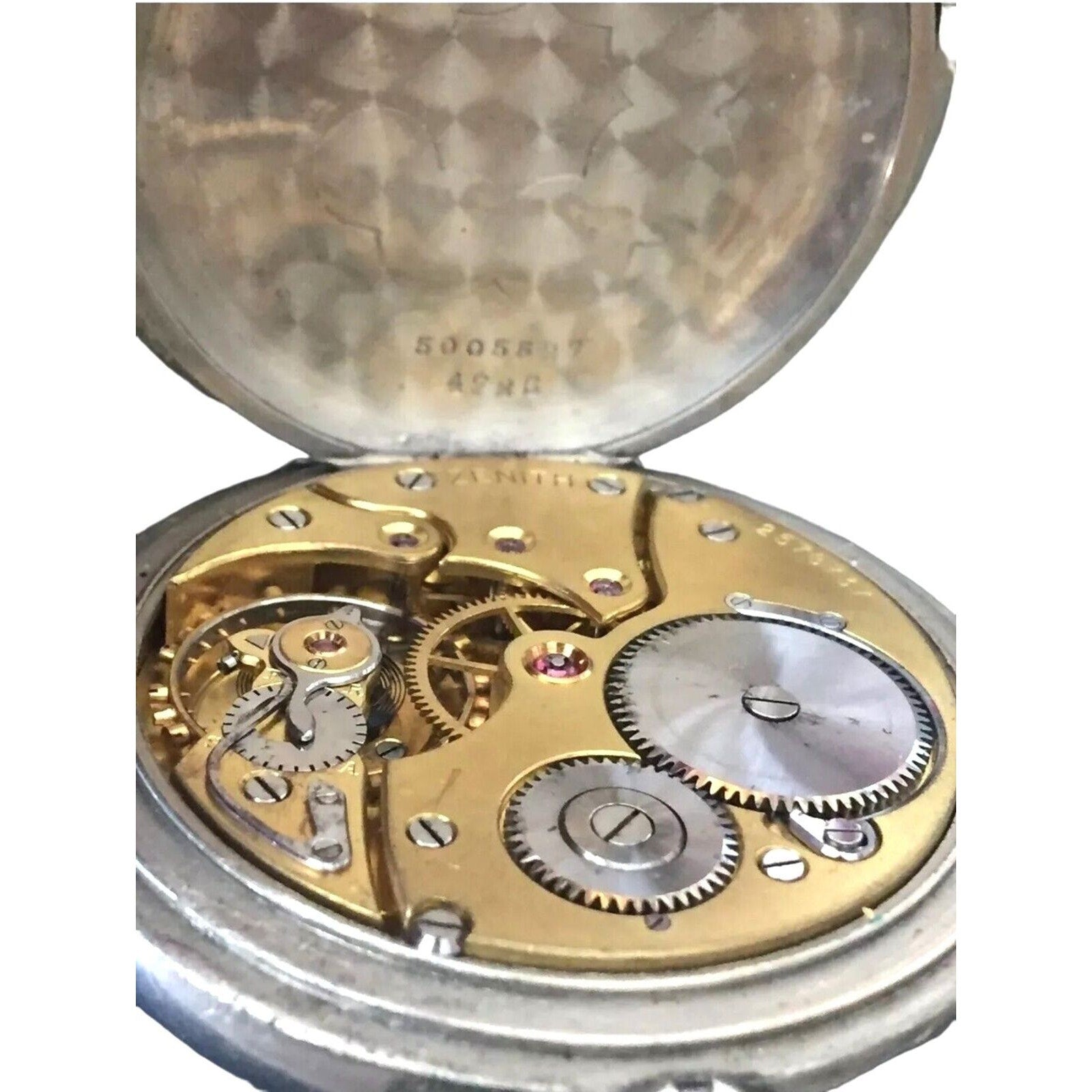 Pocket Watch Antique Zenith Grand Prix Paris 1900 Double Hunter Double Eagle