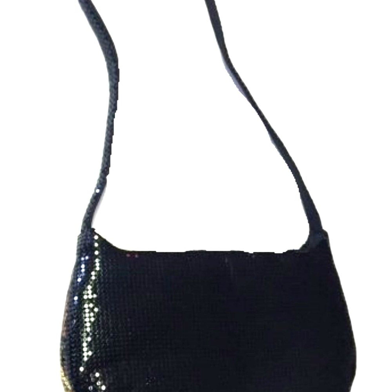 Sequined Evening Clutch Purse Mini Women's Bag Black Cream Brown