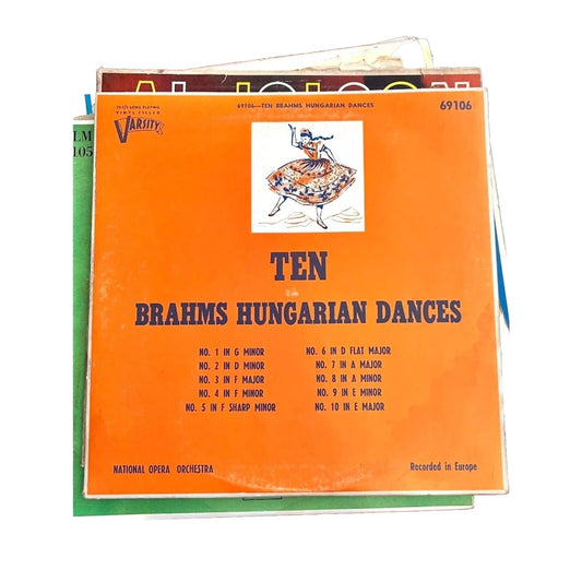 Ten Brahms Hungarian Dances-National Opera Orchestra 69106 Varsity 10" Vinyl Lp