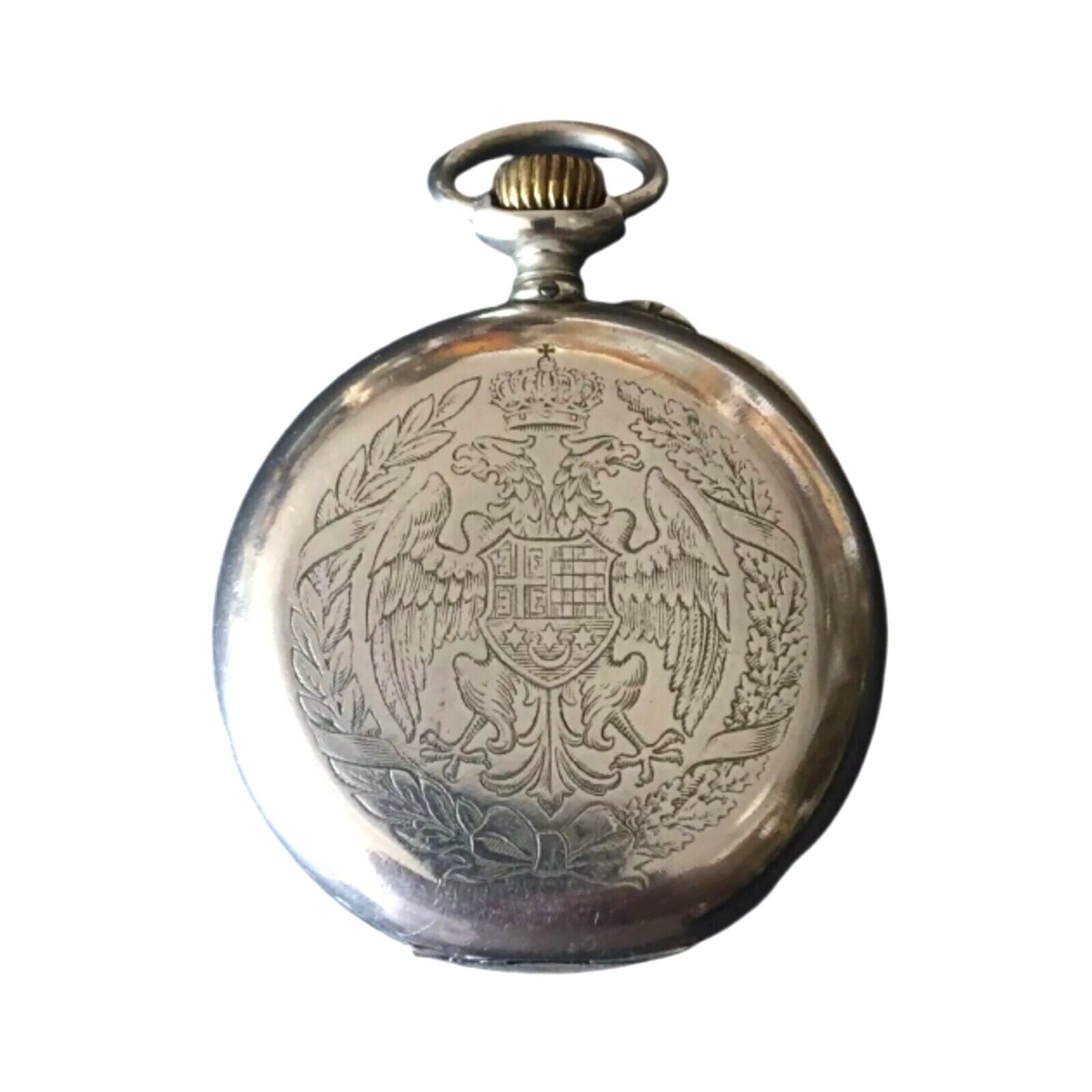 Pocket Watch Antique Zenith Grand Prix Paris 1900 Double Hunter Double Eagle