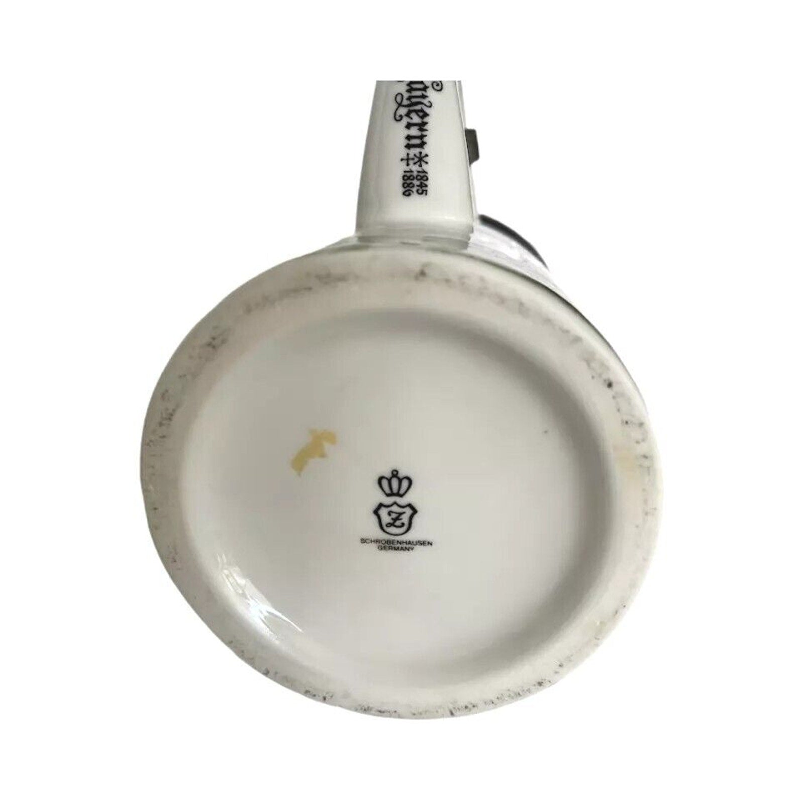 Vintage West Germany Beer Stein Lid Konig Ludwig II Von Bayern 1845-1886