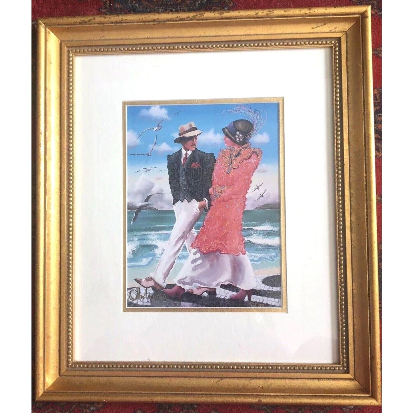 Serigraph Otto Aguiar Original Signed Limited Edition ‘Copacabana’ Fine Art