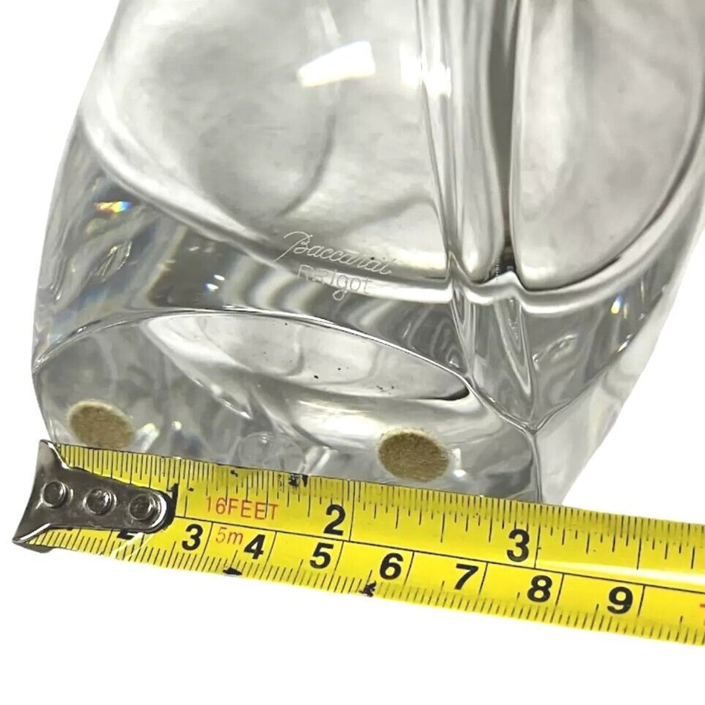 Vintage Baccarat Clear Crystal "Giverny" Vase By Robert Rigot signed France 9"H