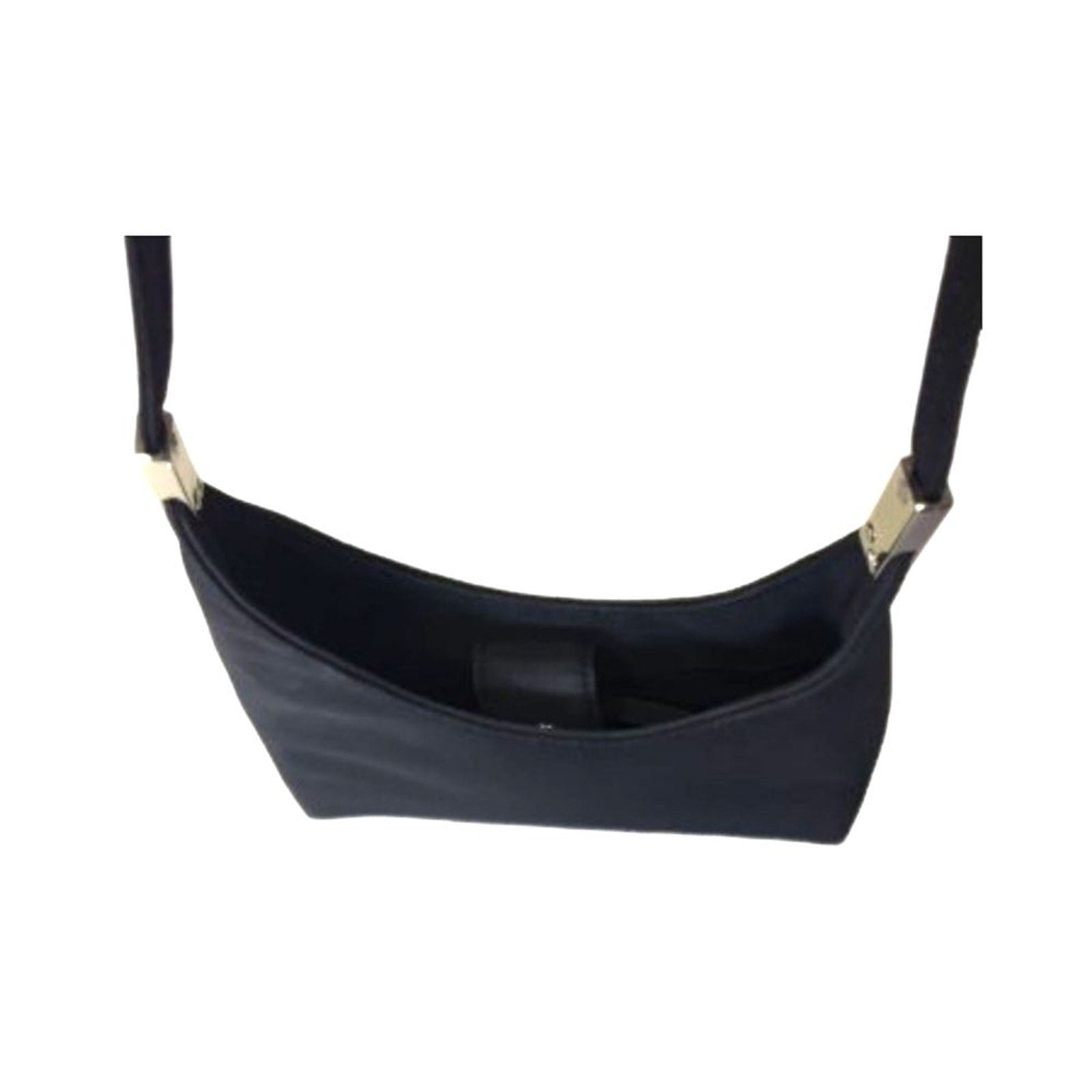 Nine West Women Sleek Black Shoulder Bag Coin Purse Party Cocktail Black Clutch