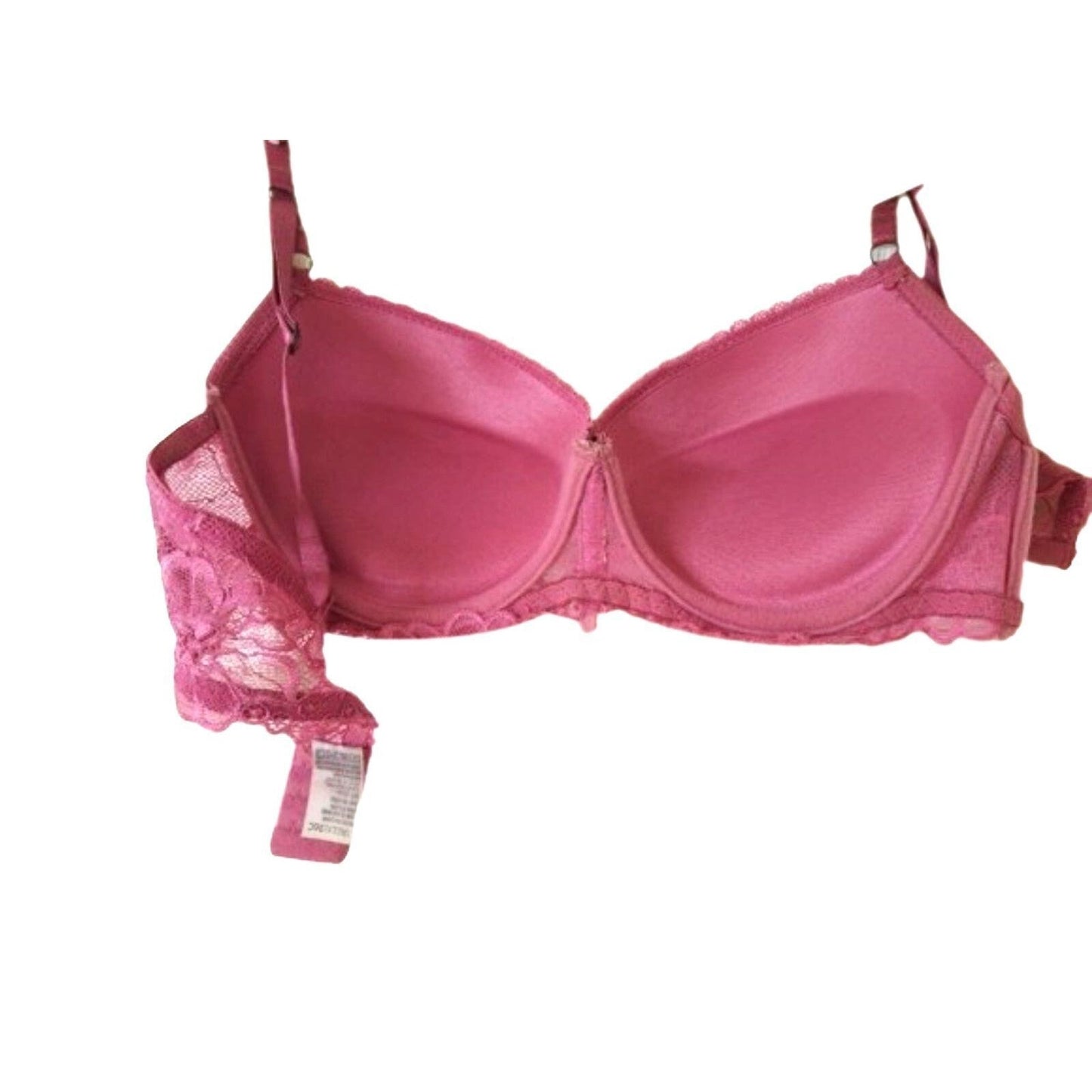 Dark pink lace women's Puch up Bra lingerie Size 36C
