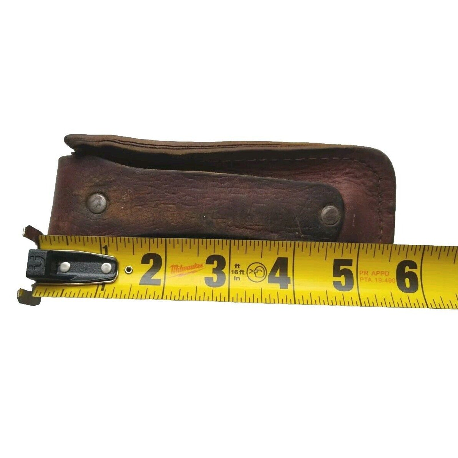 Rare Genuine Leather Case Sheath For Hunting Folding Knife USSR Brown